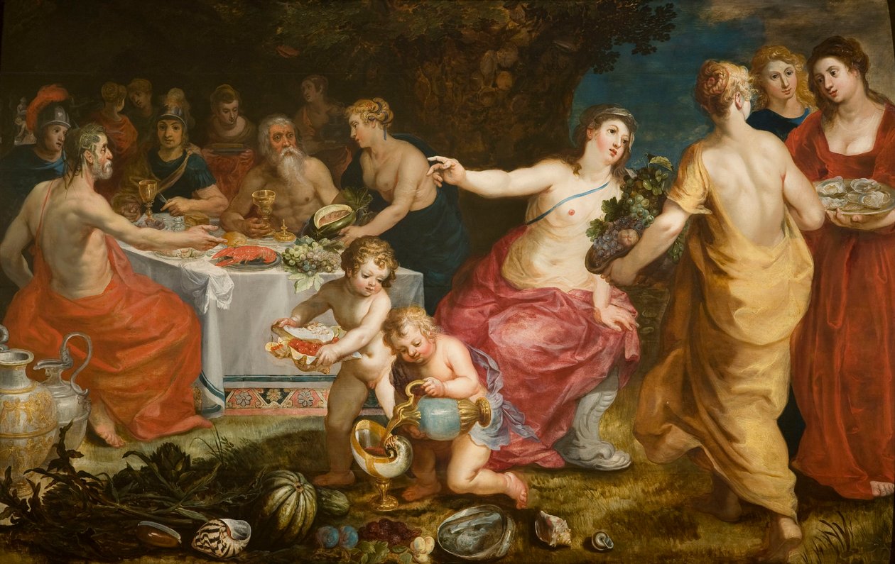 A Festa de Achelous, 1610-1615. de Hendrik I Balen van