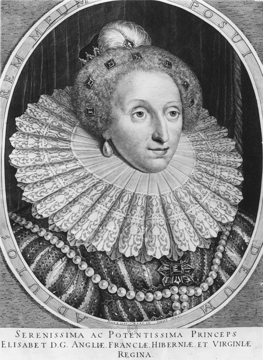 Elizabeth I, rainha da Inglaterra de Hendrik I Hondius