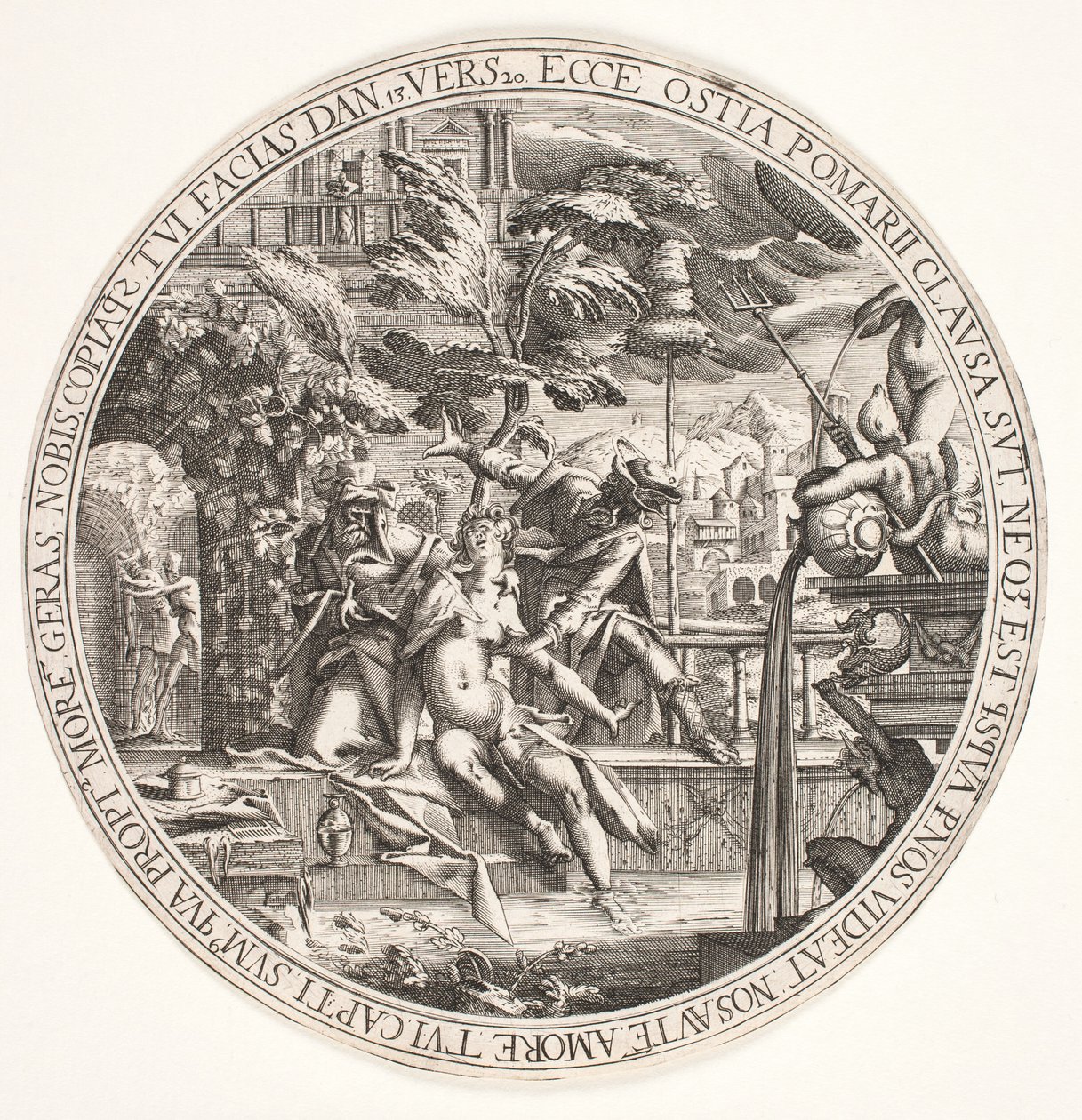 Susana no banho de Hendrik I Hondius