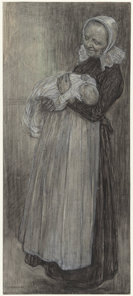 Padeiro com criança de Hendrik Johannes Haverman