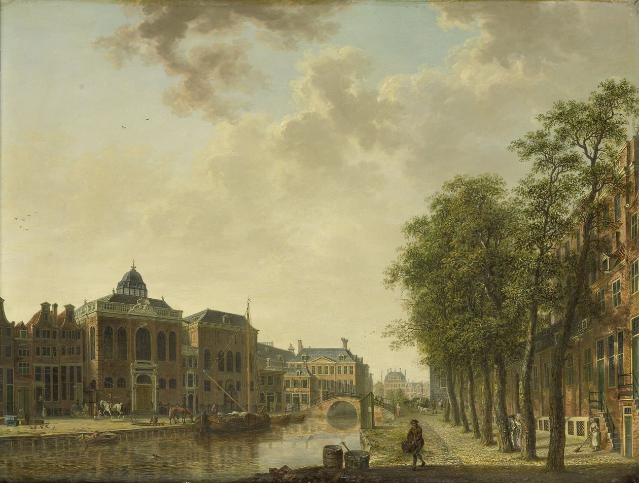 Vista do Houtmarkt, Amsterdão de Hendrik Keun (attributed to)