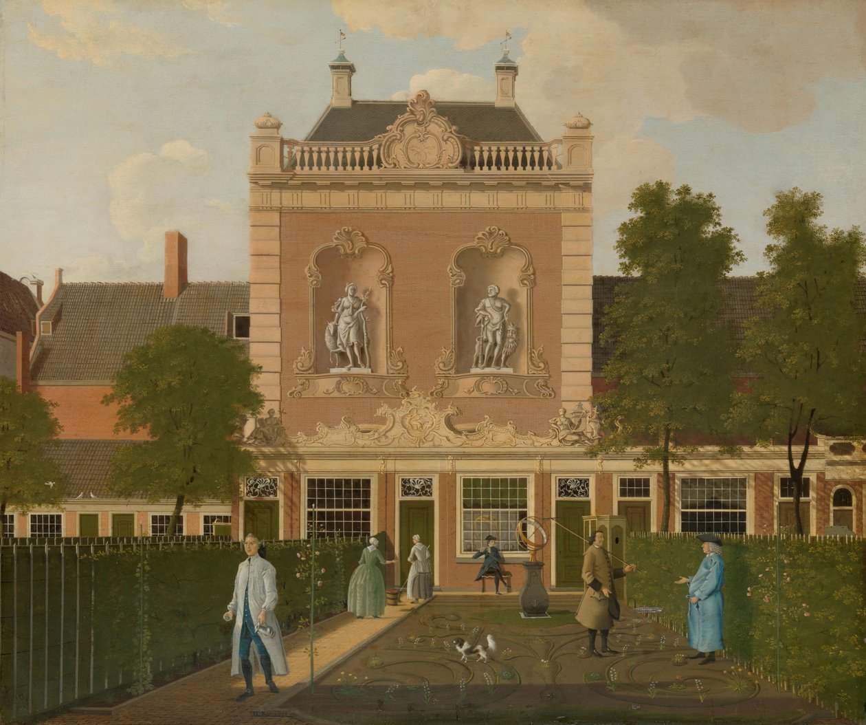 O jardim e cocheira de 524 Keizersgracht em Amsterdã O jardim e cocheira de Keizersgracht 524 em Amsterdã de Hendrik Keun