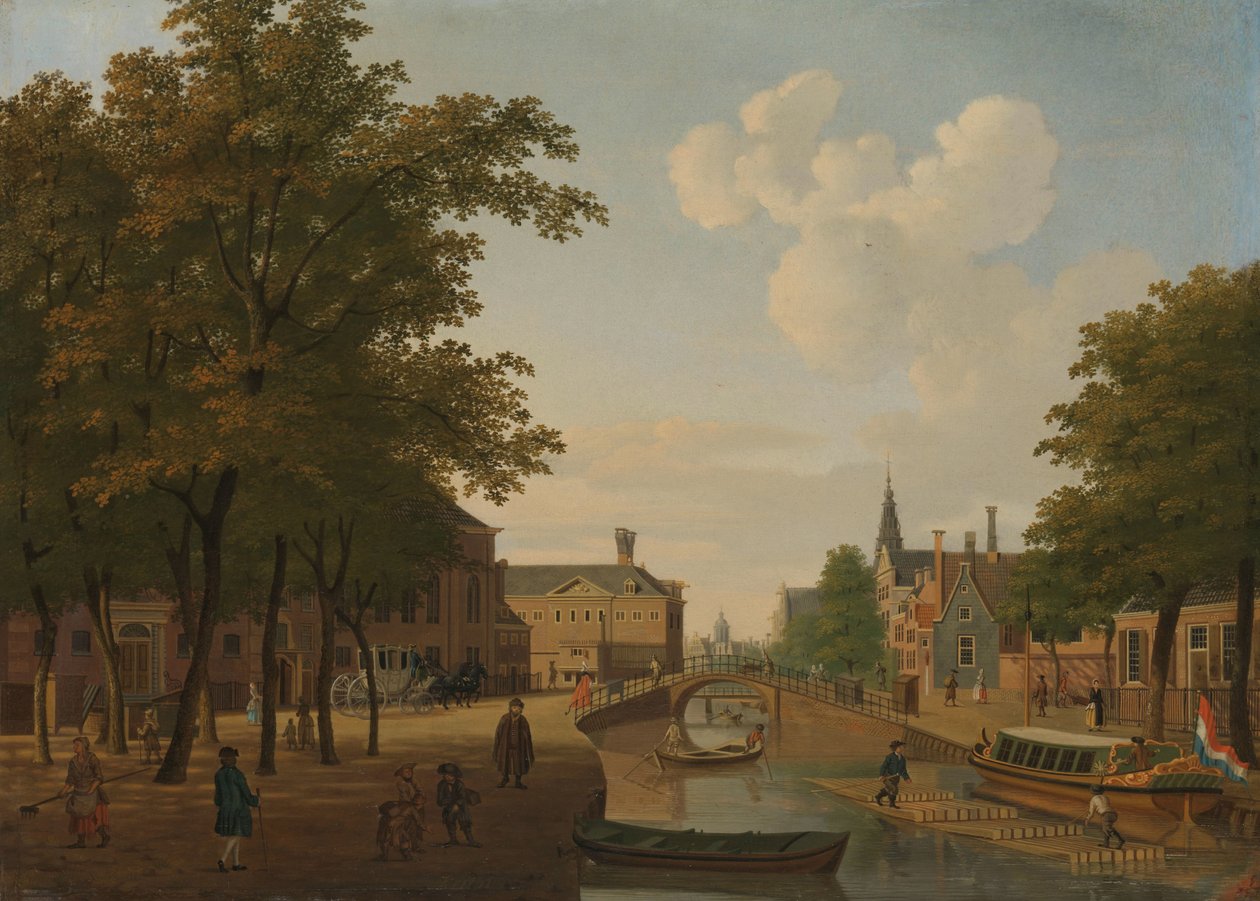 Vista do Houtmarkt, Amsterdão de Hendrik Keun