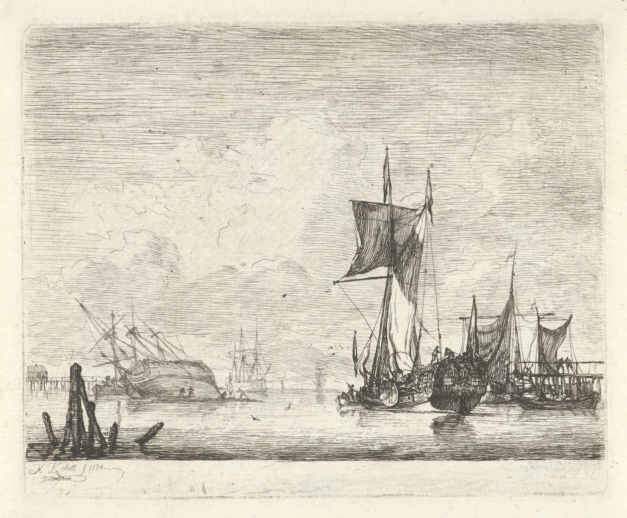 vista do rio de Hendrik Kobell