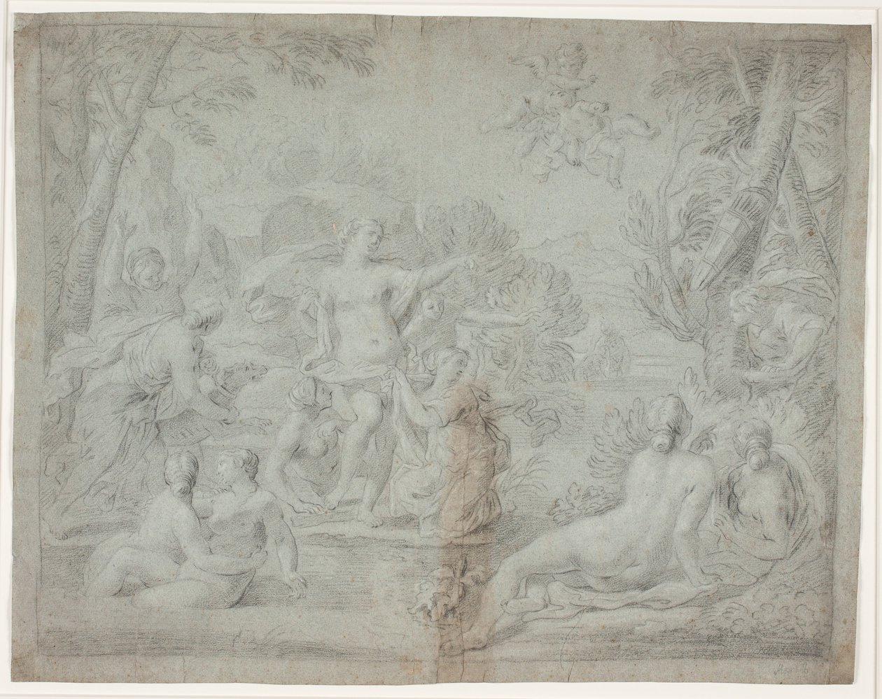 Diana e Acteon. (Ovídio, Net., III, 175 ss.) de Hendrik Krock