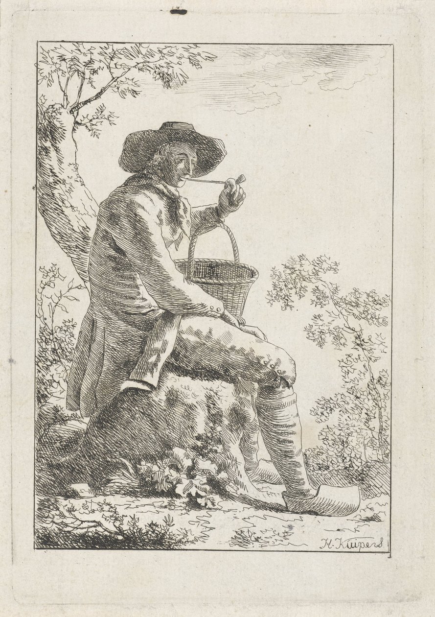 Agricultor fumador de Hendrik Kuipers