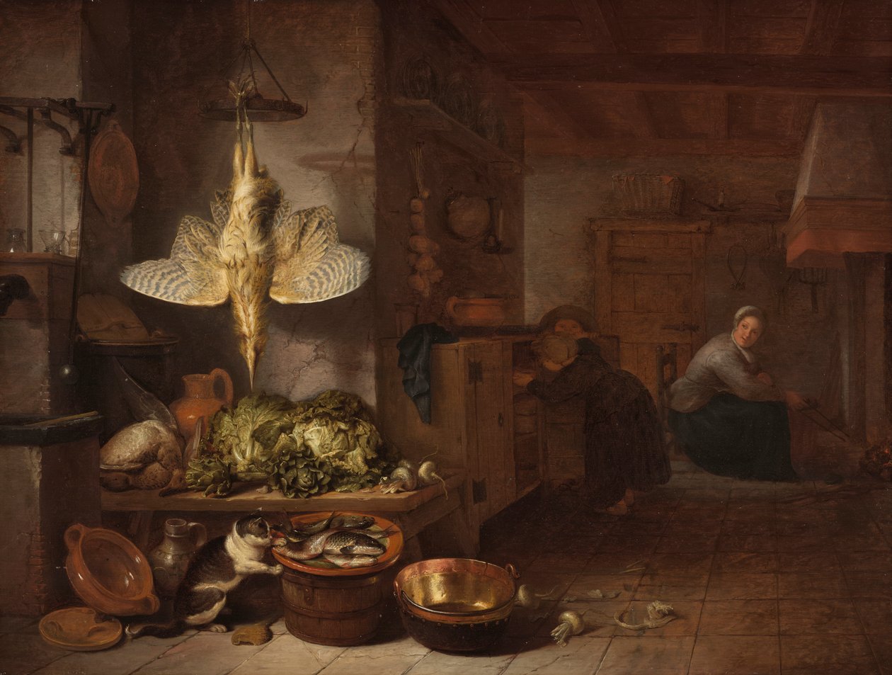 Uma cozinha de Hendrik Martensz. Sorgh