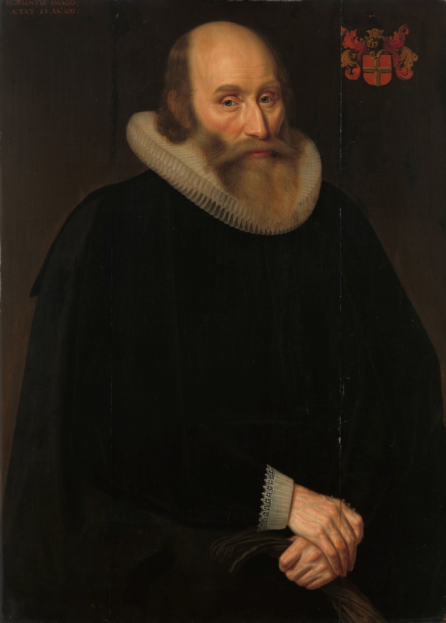Retrato de Antonius Antonides van der Linden, Médico em Amsterdão de Hendrik Meerman