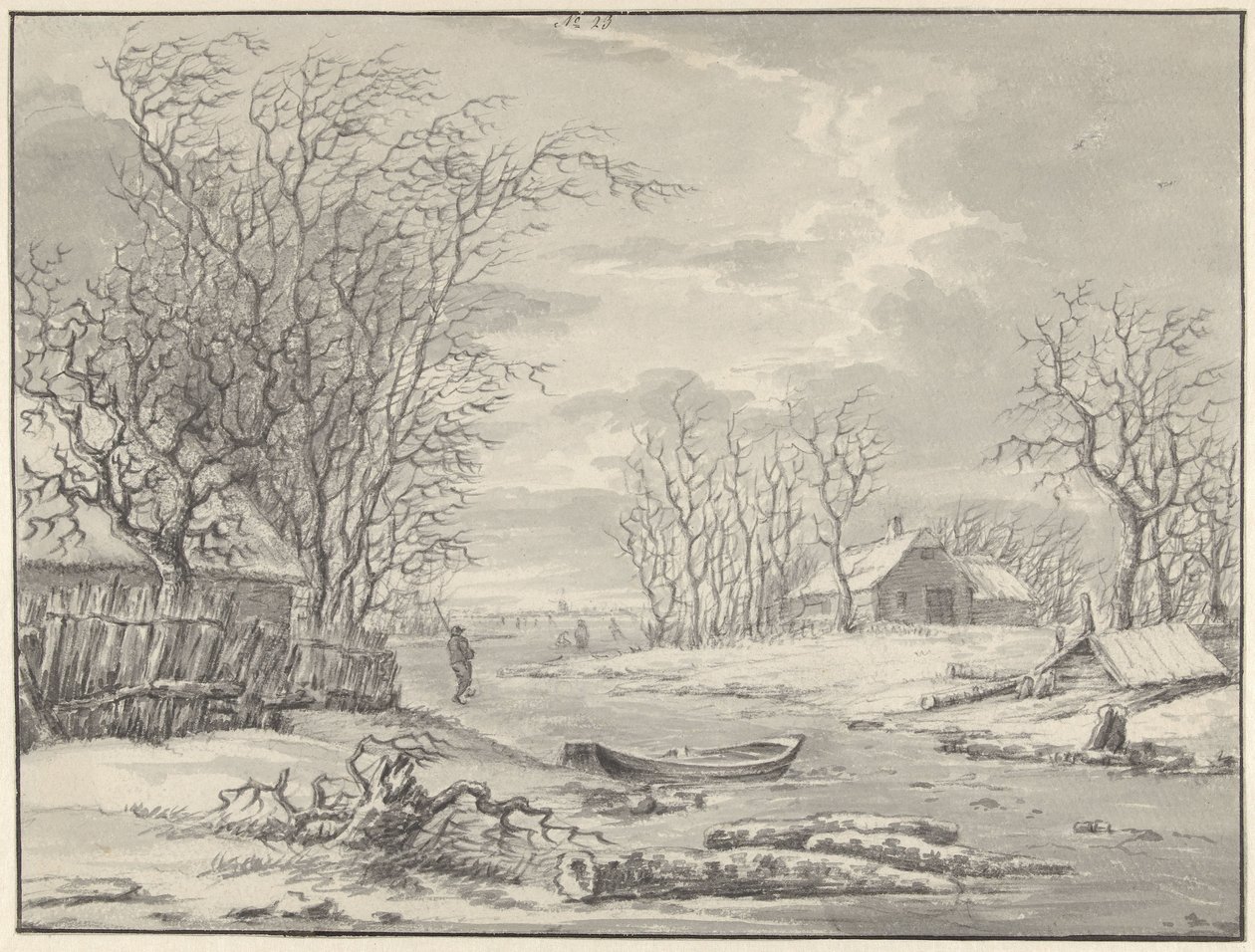 paisagem de inverno de Hendrik Meijer