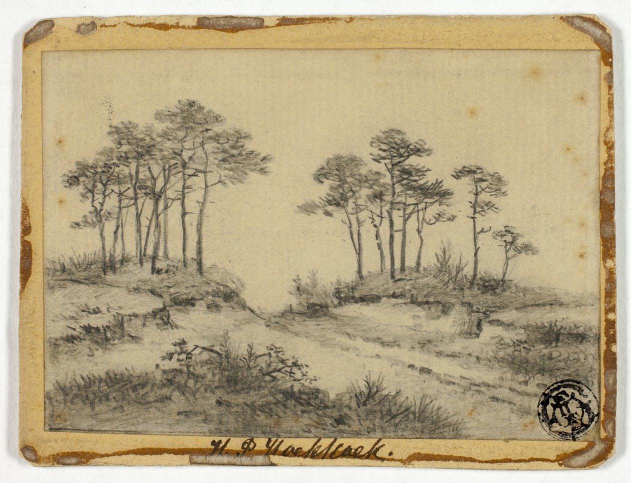 Caminho através das árvores de Hendrik Pieter Koekkoek