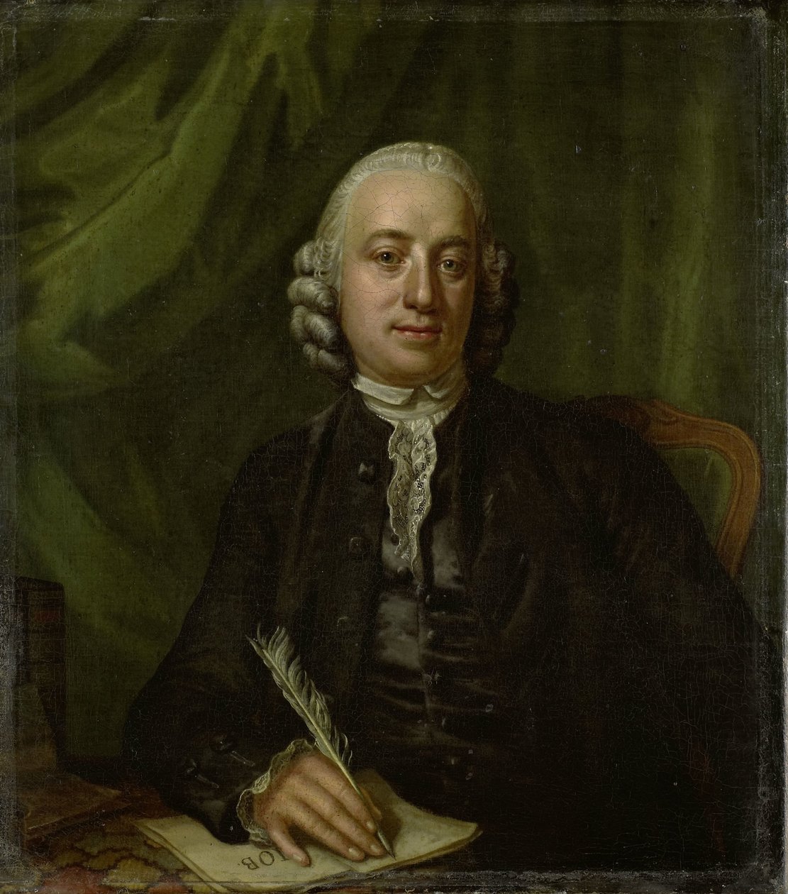 Retrato de Pieter Meijer, editor e livreiro em Amsterdã de Hendrik Pothoven (attributed to)
