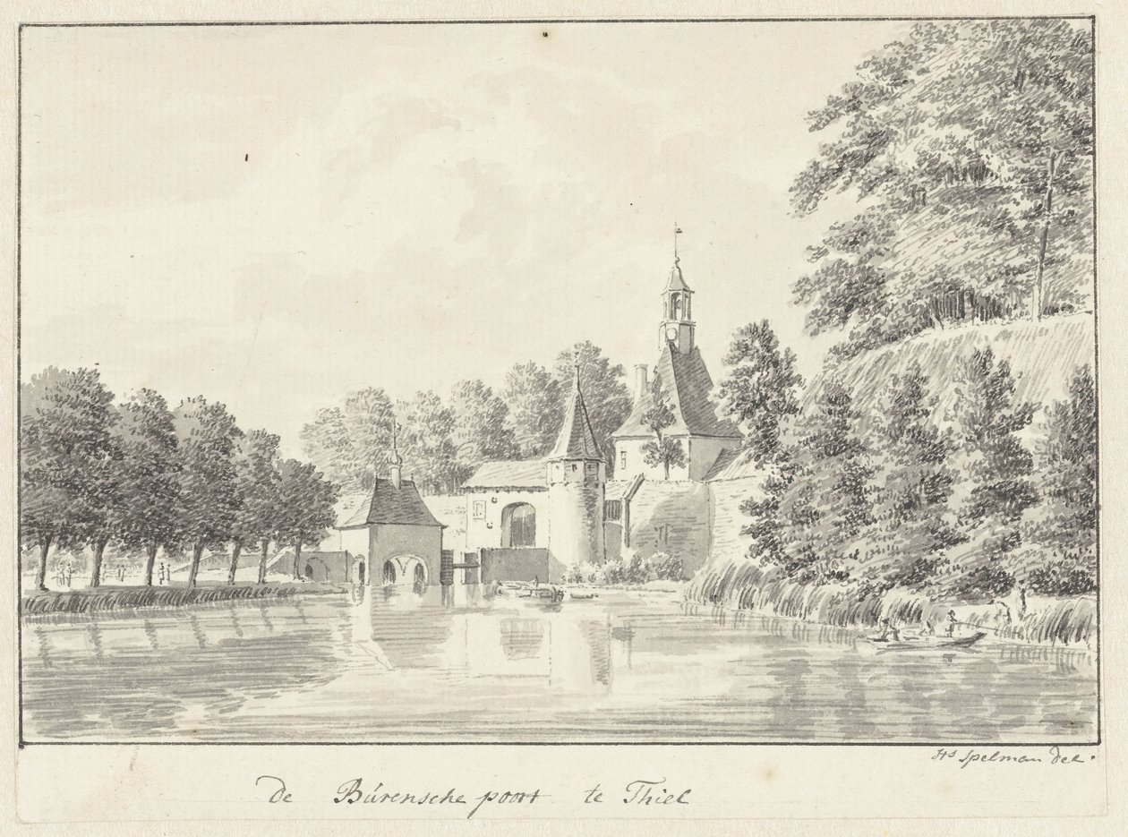 O portão Buren em Tiel de Hendrik Spilman