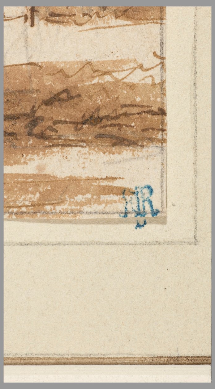 Desenho, Cidade num canal, 1750-70 de Hendrik Spilman