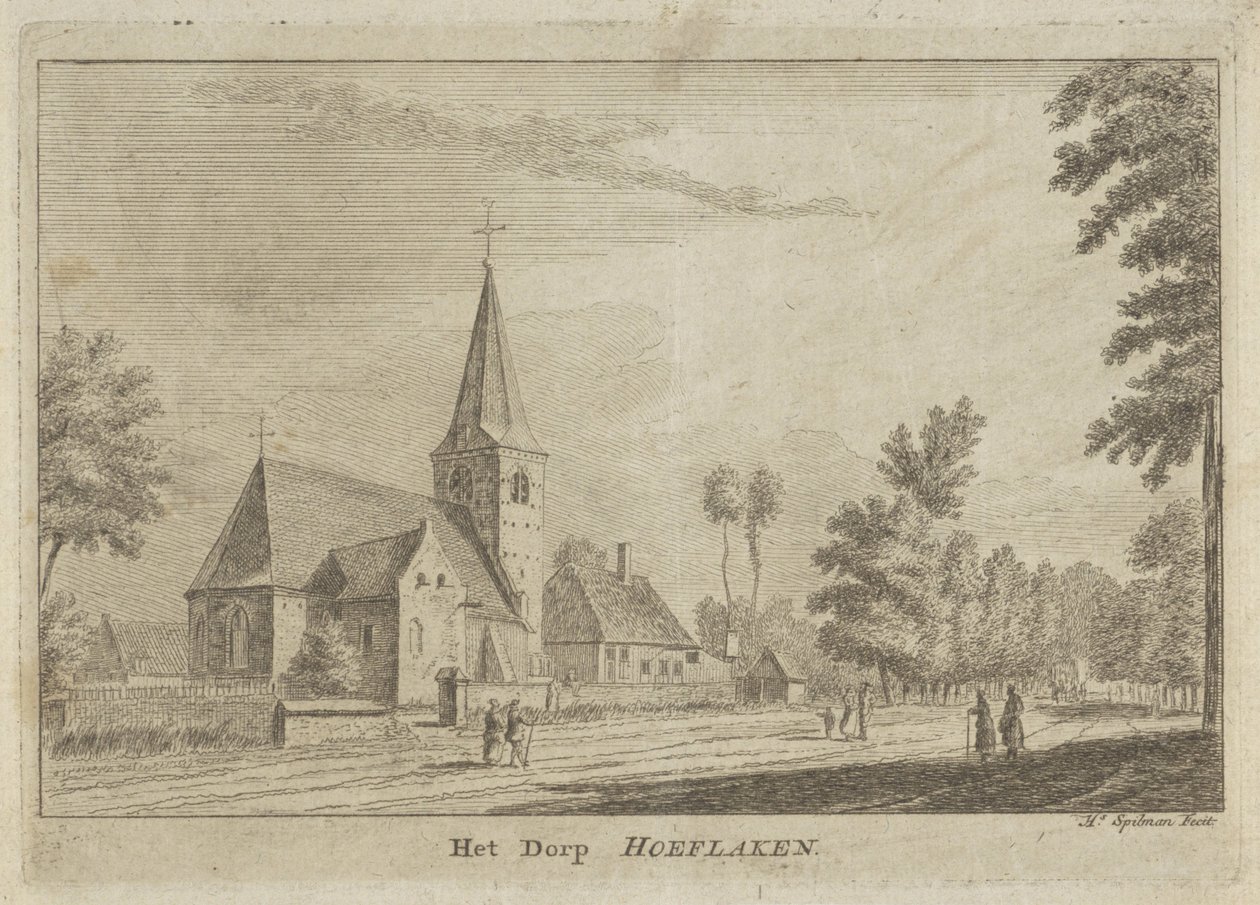 Vista de Hoevelaken The Village Hoeflaken (título no objeto) de Hendrik Spilman