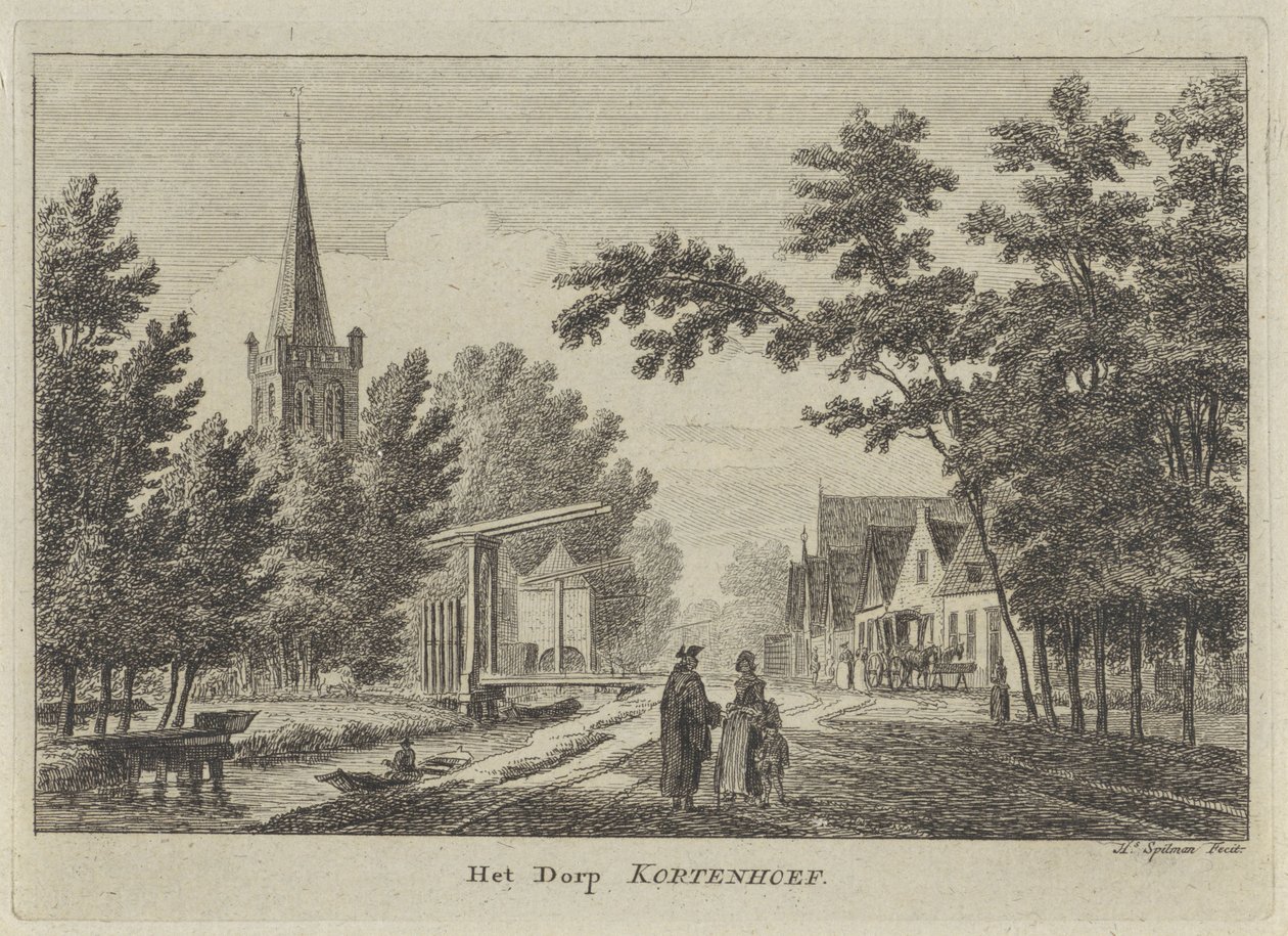 Vista de Kortenhoef
A aldeia de Kortenhoef (título sobre o objecto) de Hendrik Spilman