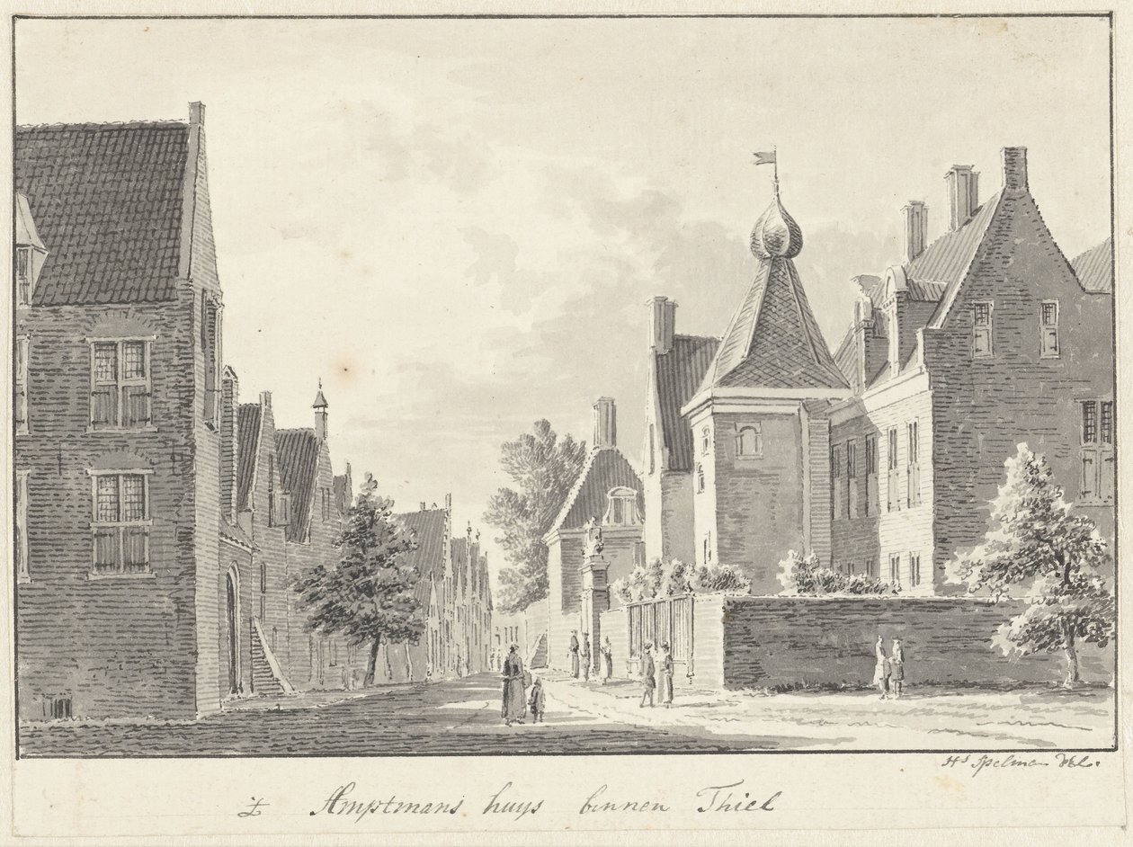 O Ambtmanshuis em Tiel de Hendrik Spilman