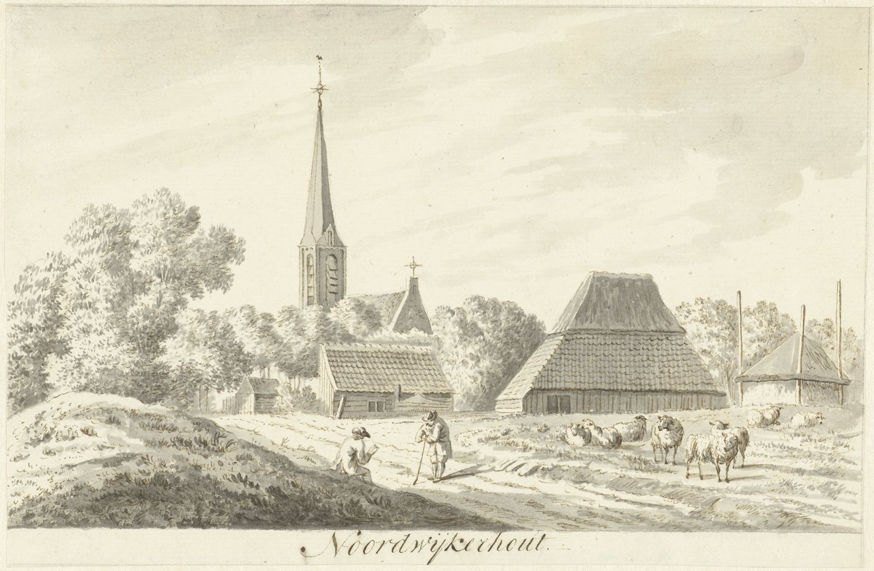 Vista da vila de Noordwijkerhout de Hendrik Tavenier