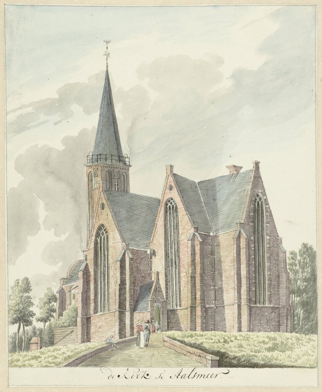 Igreja em Aalsmeer de Hendrik Tavenier