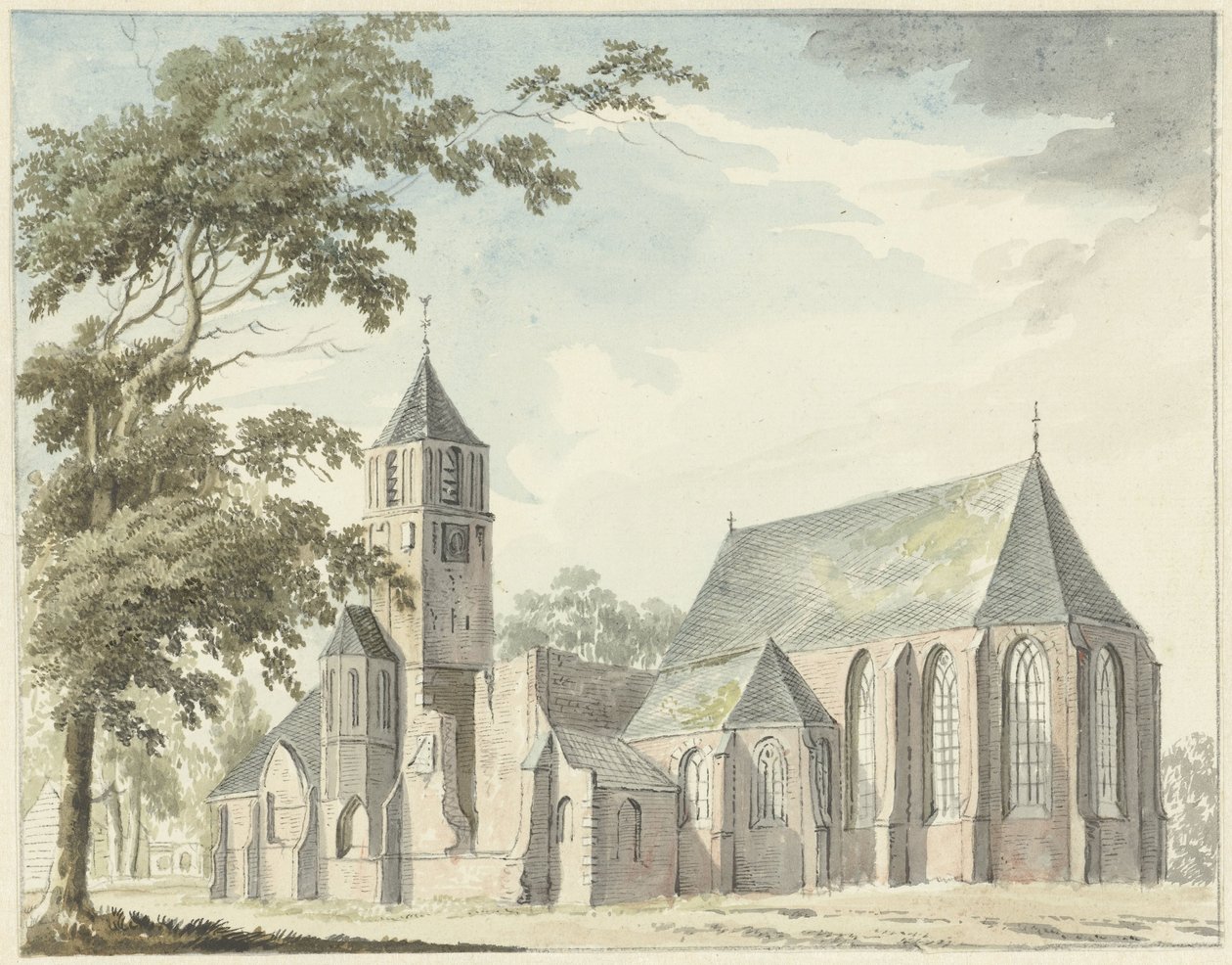 Igreja em Warmond de Hendrik Tavenier