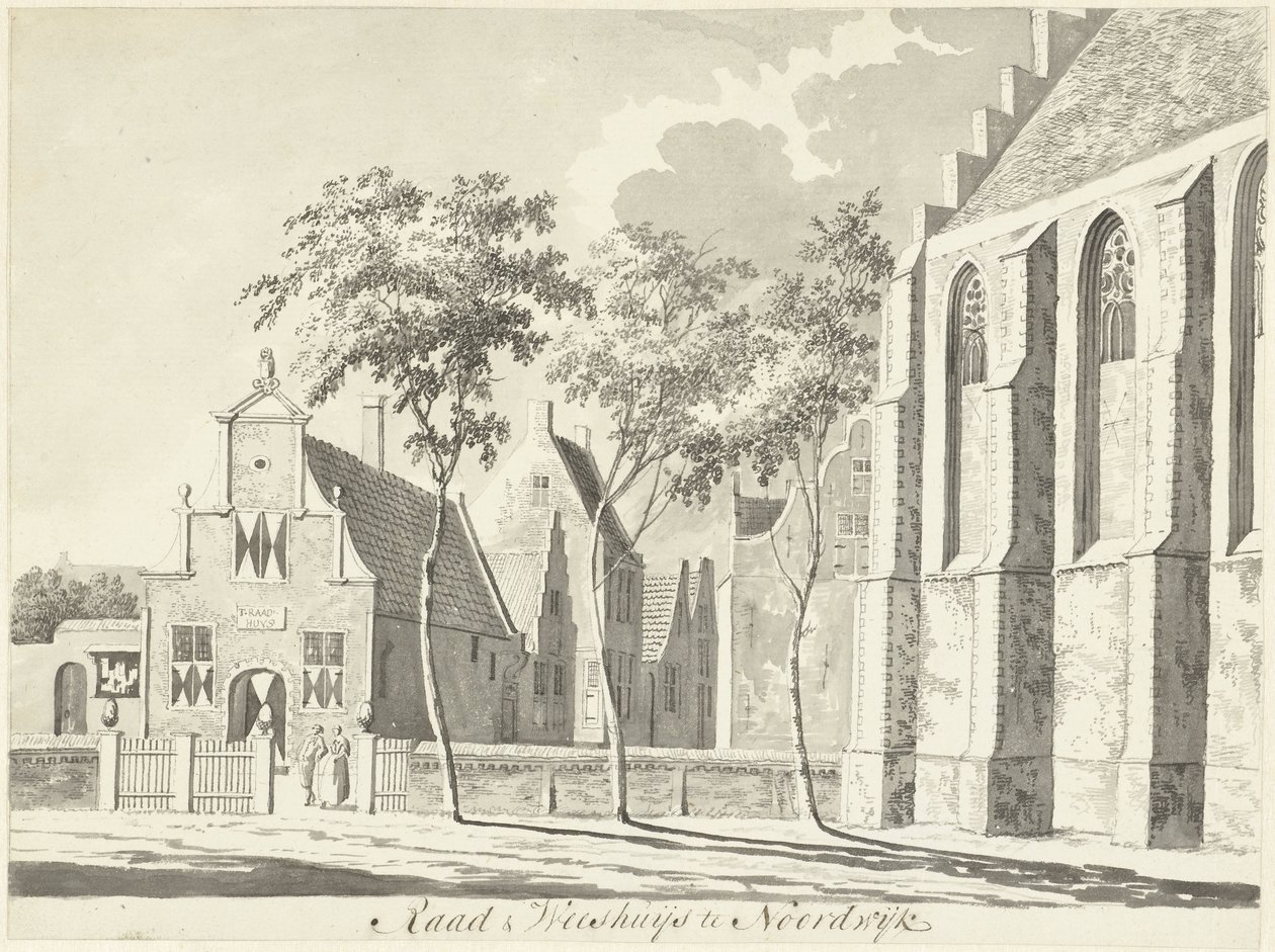 Câmara Municipal e orfanato em Noordwijk de Hendrik Tavenier