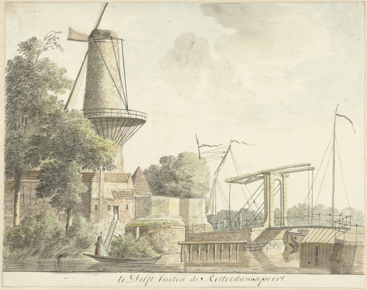 Portão de Rotterdam em Delft de Hendrik Tavenier
