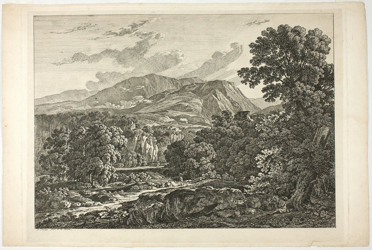 Paisagem romana de Hendrik Voogd