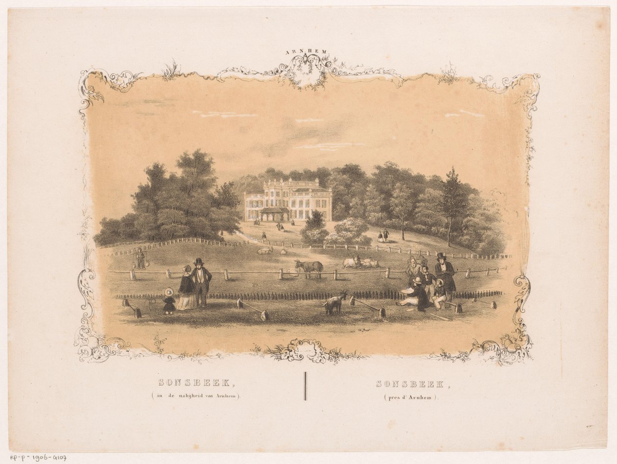 Vista da propriedade rural Sonsbeek
Sonsbeek (perto de Arnhem) (título sobre o objecto)
Arnhem (título da série sobre o objecto) de Hendrik Wilhelmus Last (attributed to)