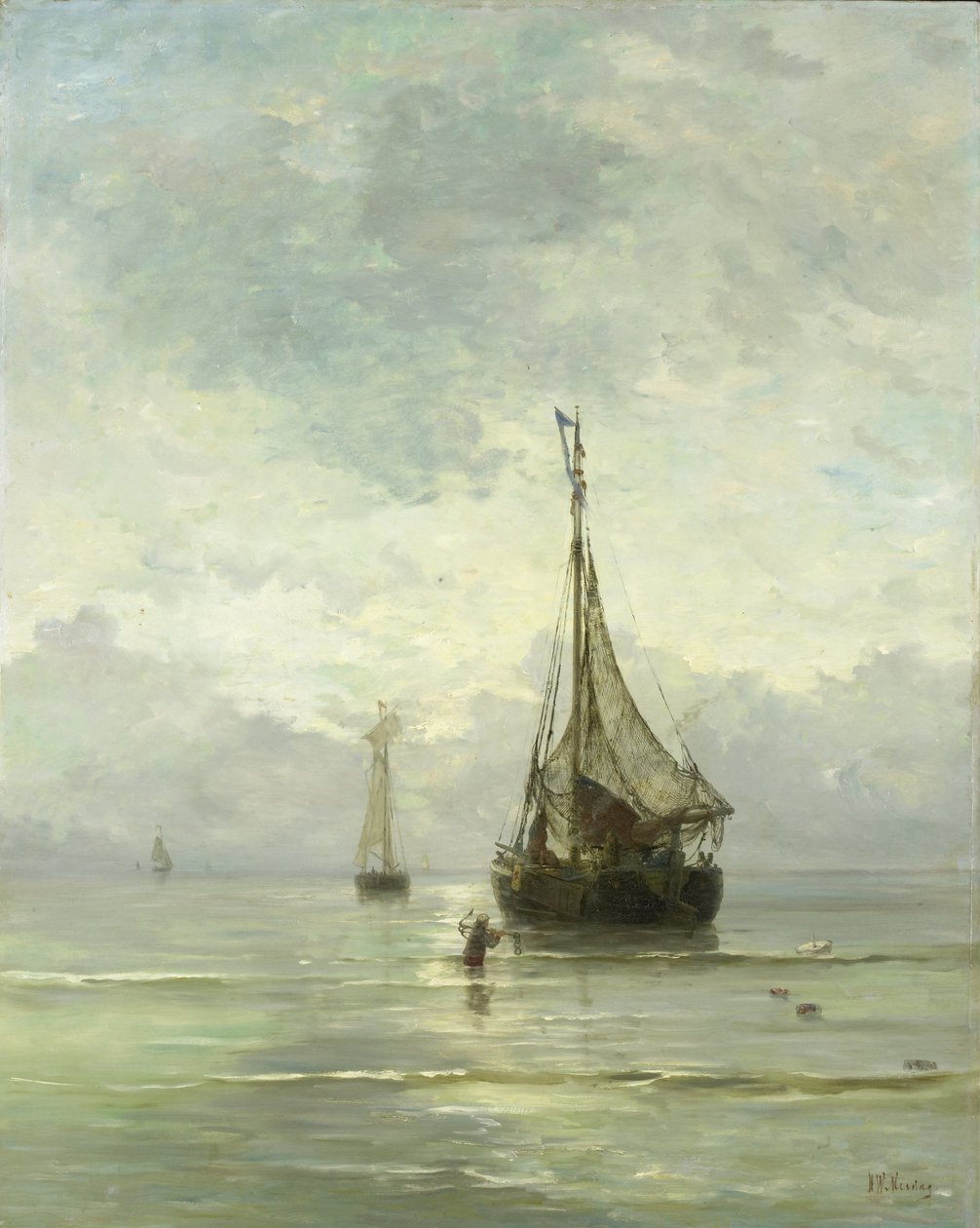 Mar calmo de Hendrik Willem Mesdag