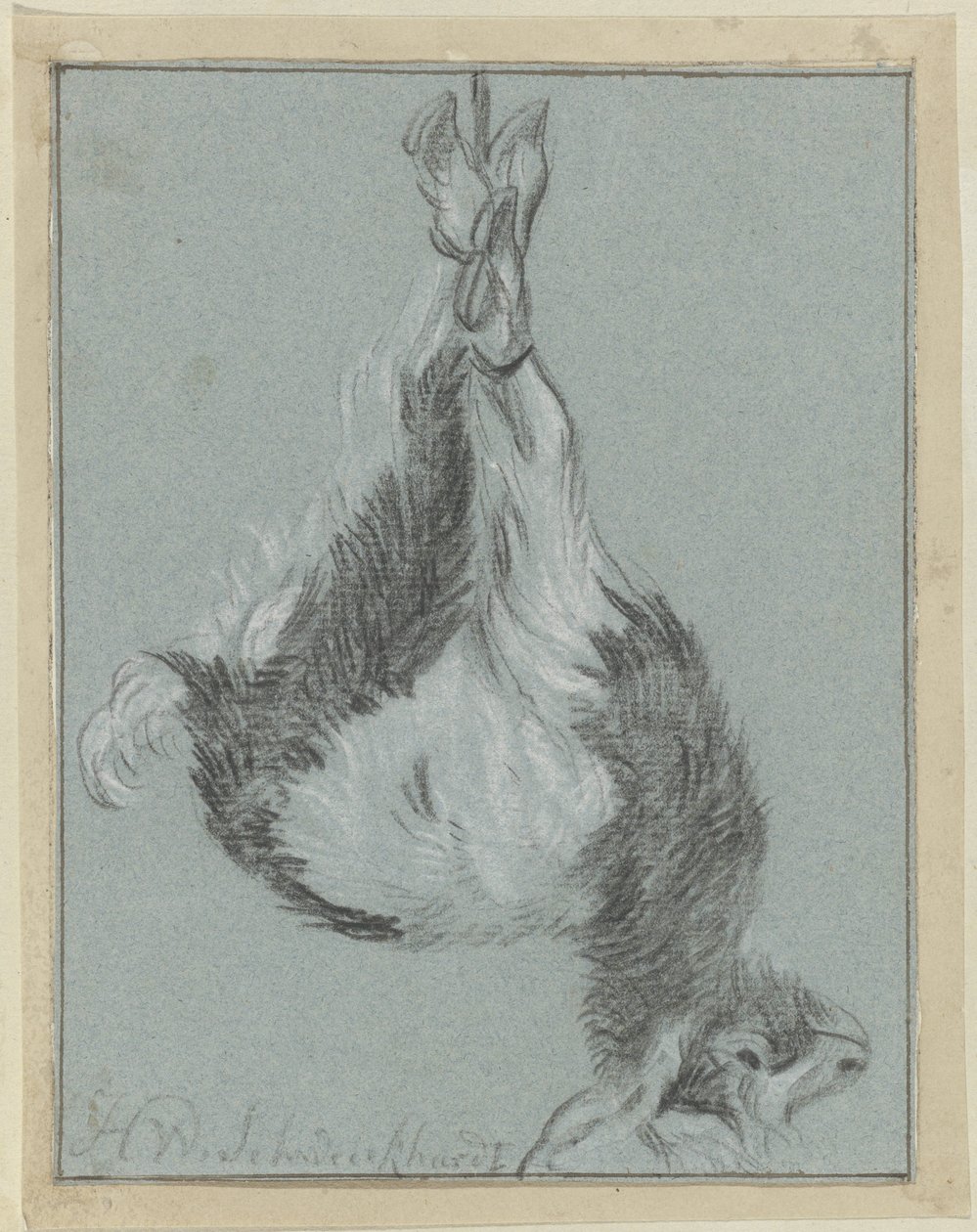 Bode bestializando de Hendrik Willem Schweickhardt (signed by artist)
