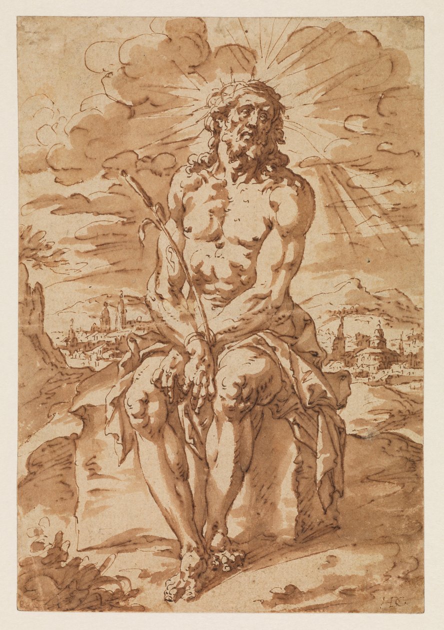 Homem das Dores - Ecce Homo, 1585-1630 de Hendrick de Clerck