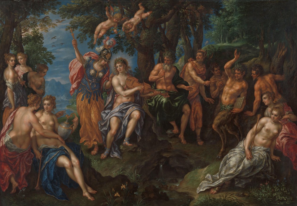 A competição entre Apollo e Pan de Hendrik de Clerck