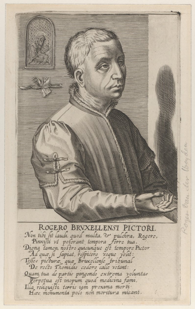 Roger van der Weyden, o Jovem,, c.1610 (gravura) de Hendrik the Elder Hondius