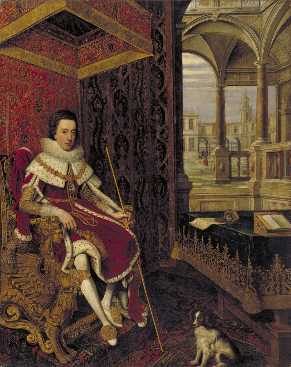 Carlos I (1600-1649) quando Príncipe de Gales de Hendrik van II Steenwijck