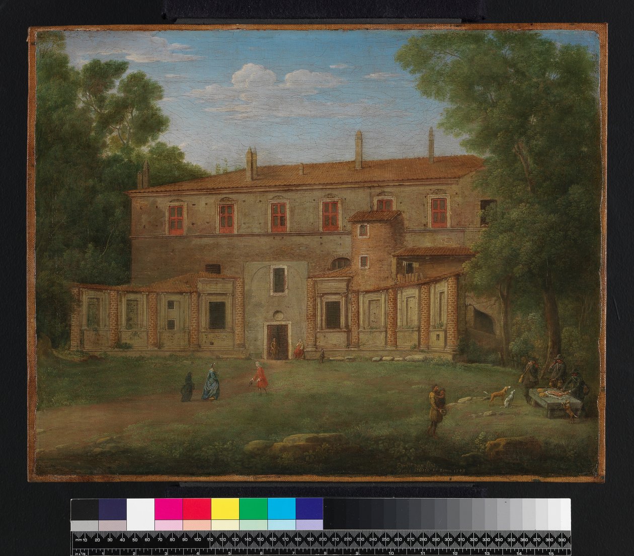 A Villa Madama, Roma, 1748 de Hendrik van Lint