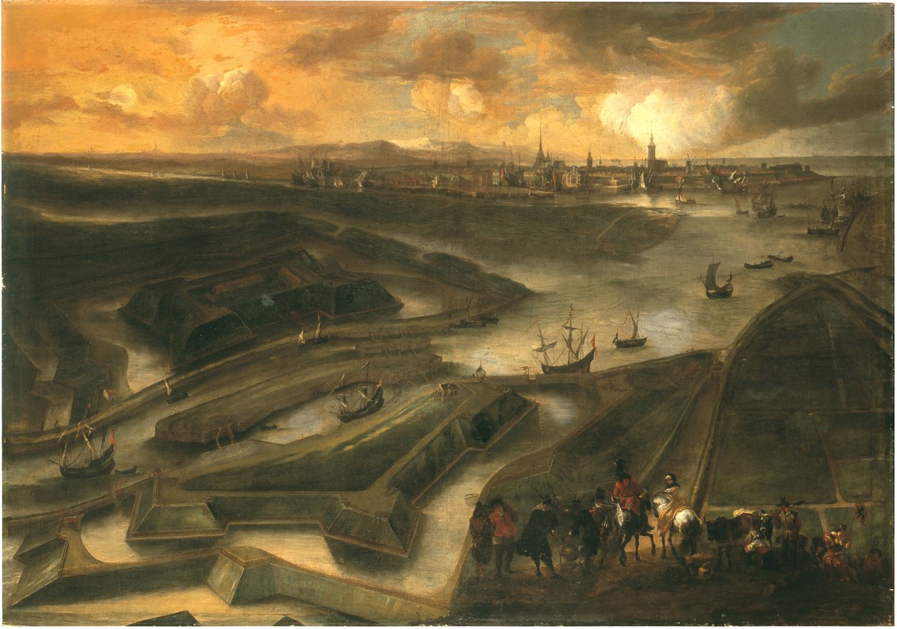 Vista de Ostende (óleo sobre tela) de Hendrik van Minderhout