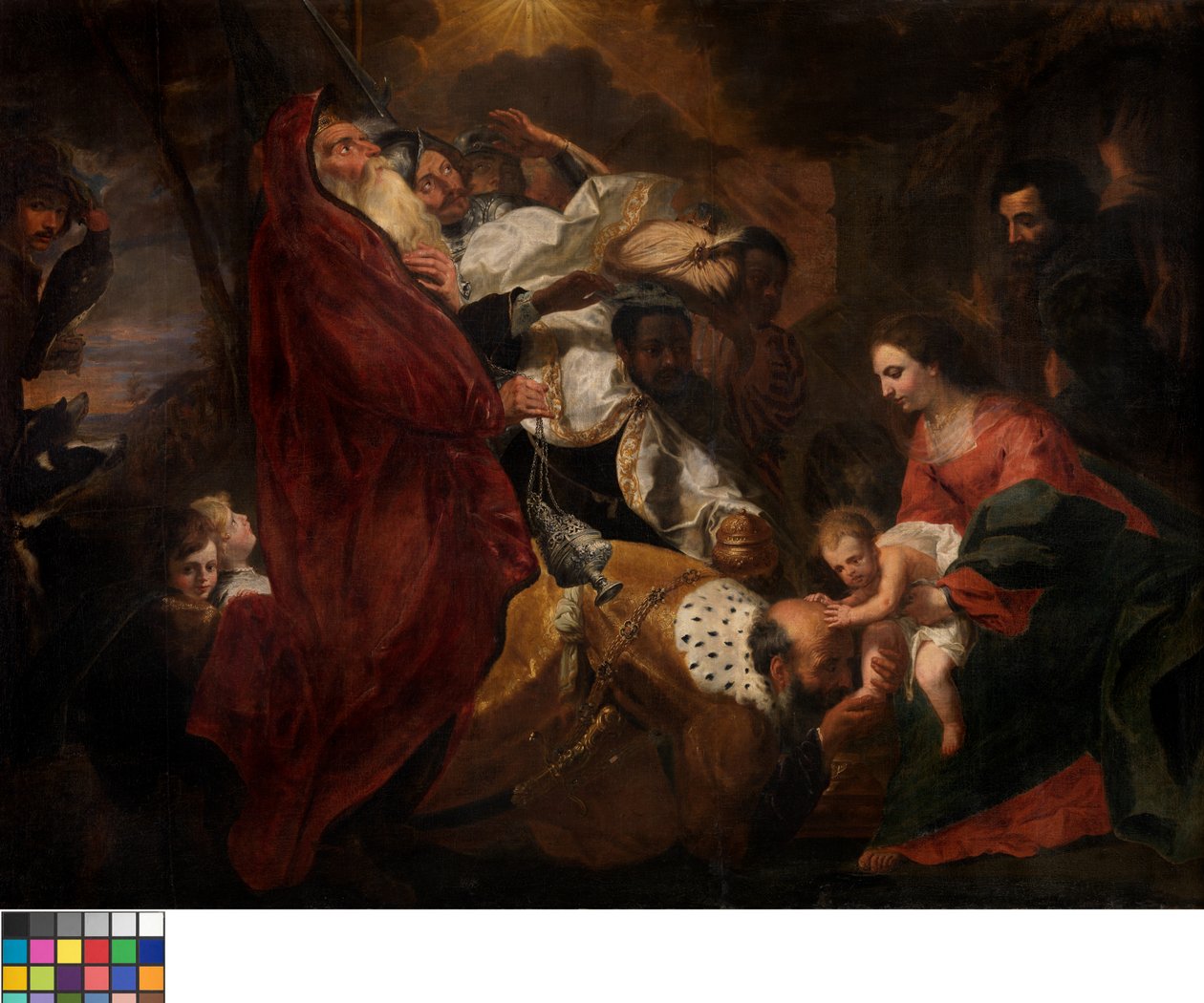 Os Três Reis Magos (óleo sobre tela) de Hendrik van the Elder Balen