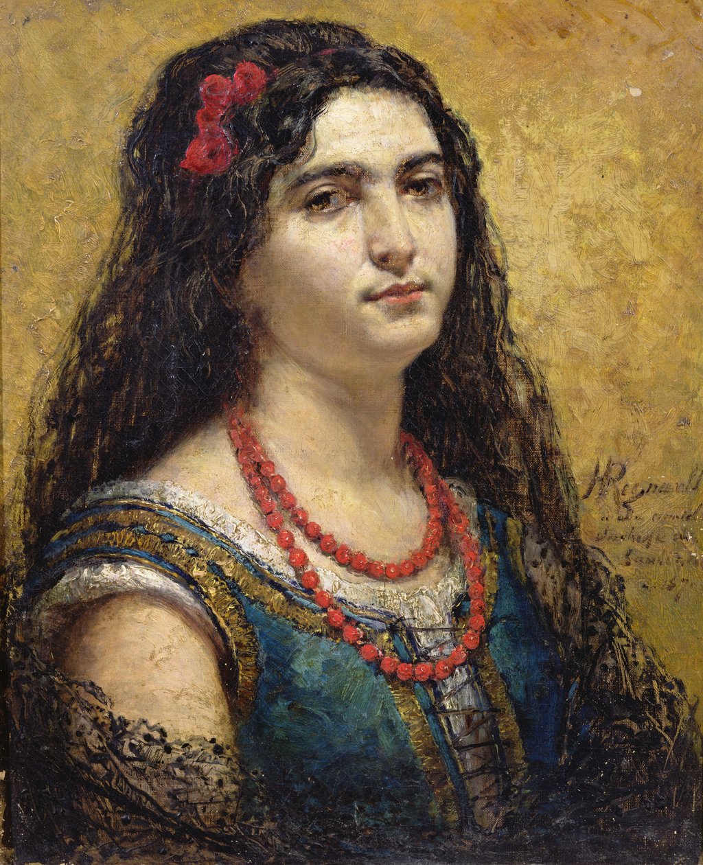 A mulher espanhola, 1870 de Henri Alexandre Georges Regnault