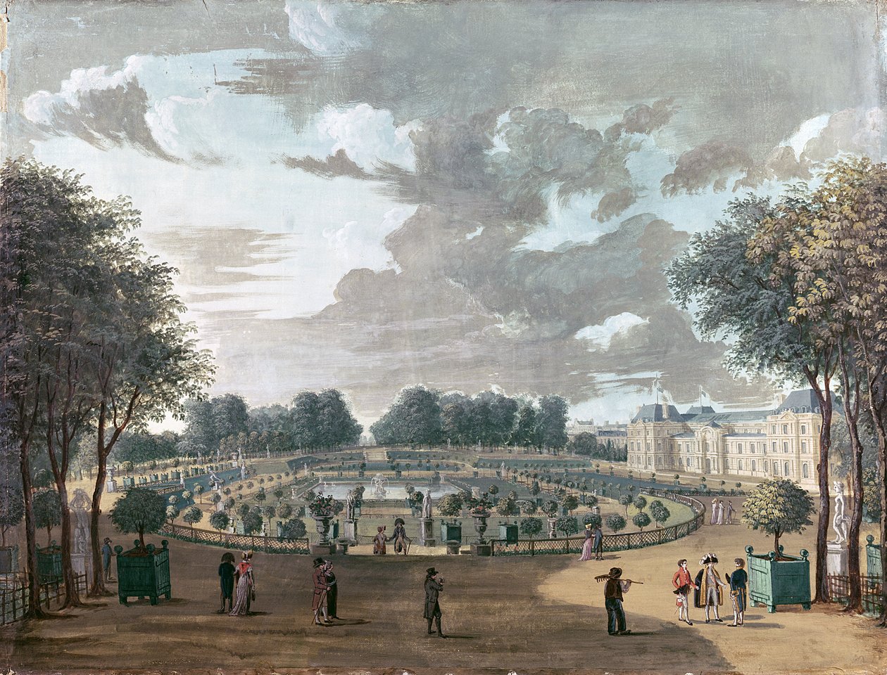 Os jardins do Luxemburgo de Henri Courvoisier Voisin