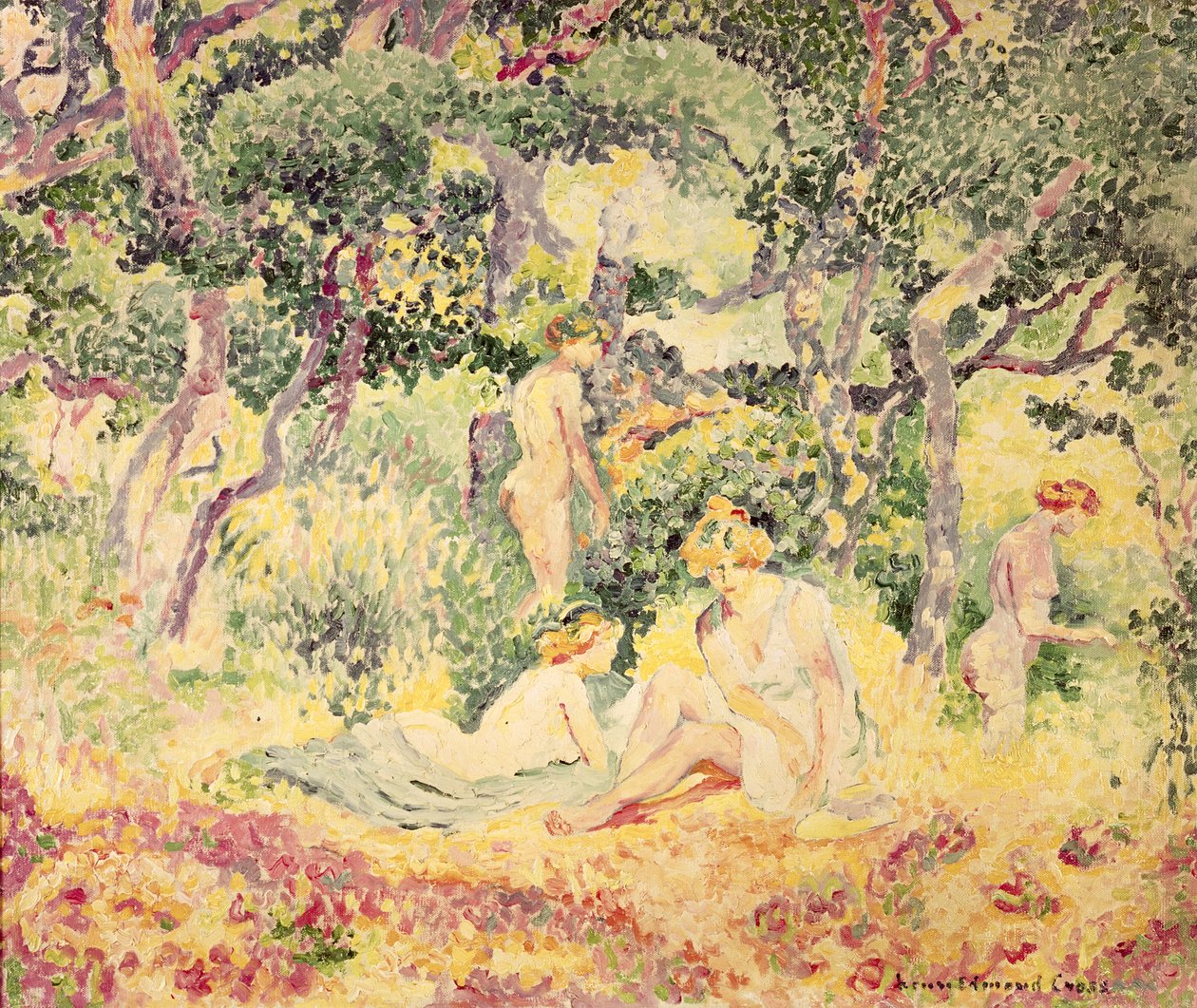 Nus em uma madeira de Henri Edmond Cross