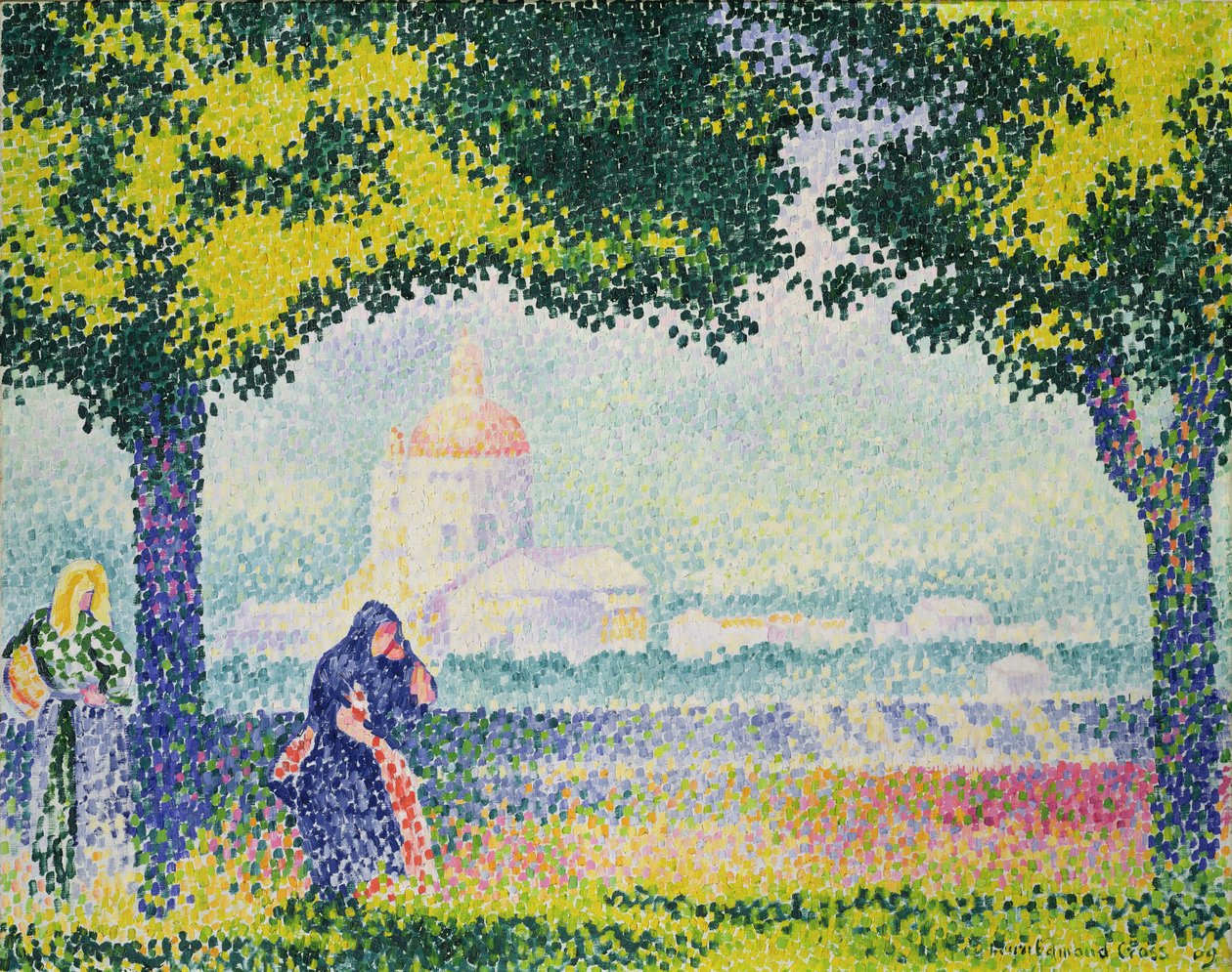 A igreja de Santa Maria degli Angeli, 1909 de Henri Edmond Cross