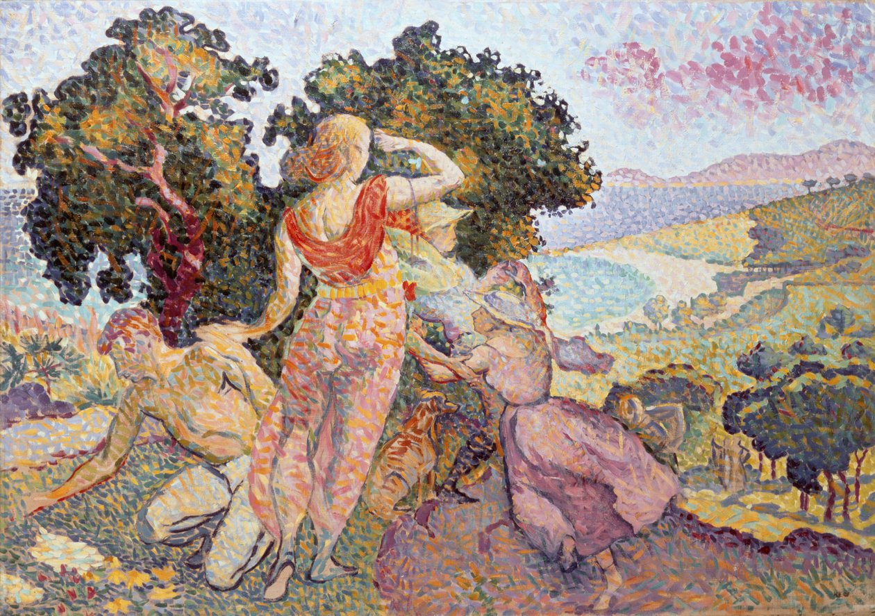 Os Excursionistas, 1894 de Henri Edmond Cross