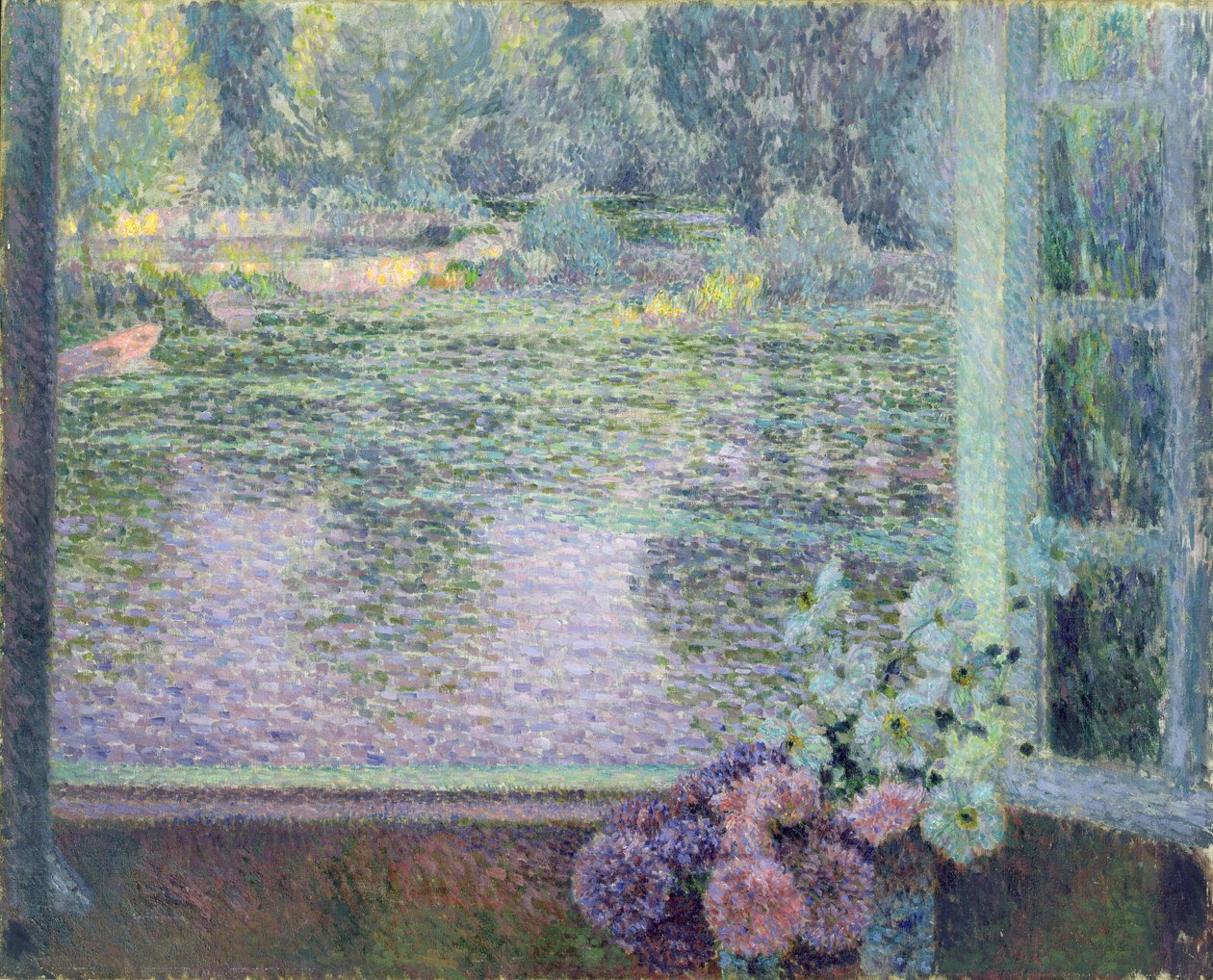 Uma janela no rio, 1908 de Henri Eugene Augustin Le Sidaner
