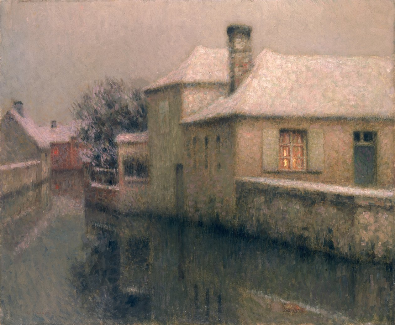 Nemours (Sena em Marne) c.1903 de Henri Eugene Augustin Le Sidaner
