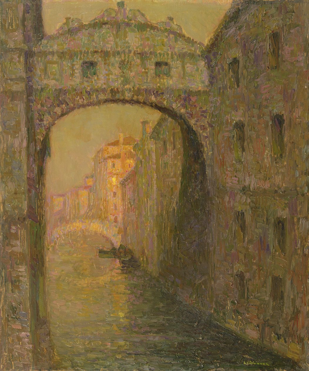 A ponte dos suspiros, Veneza, c.1918 de Henri Eugene Augustin Le Sidaner