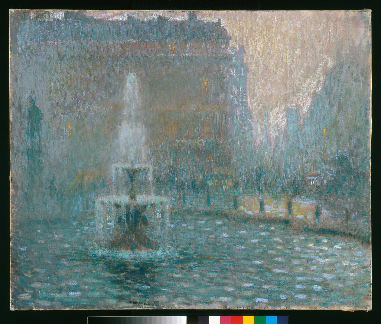 Trafalgar Square, c.1908 (pastel) de Henri Eugene Augustin Le Sidaner