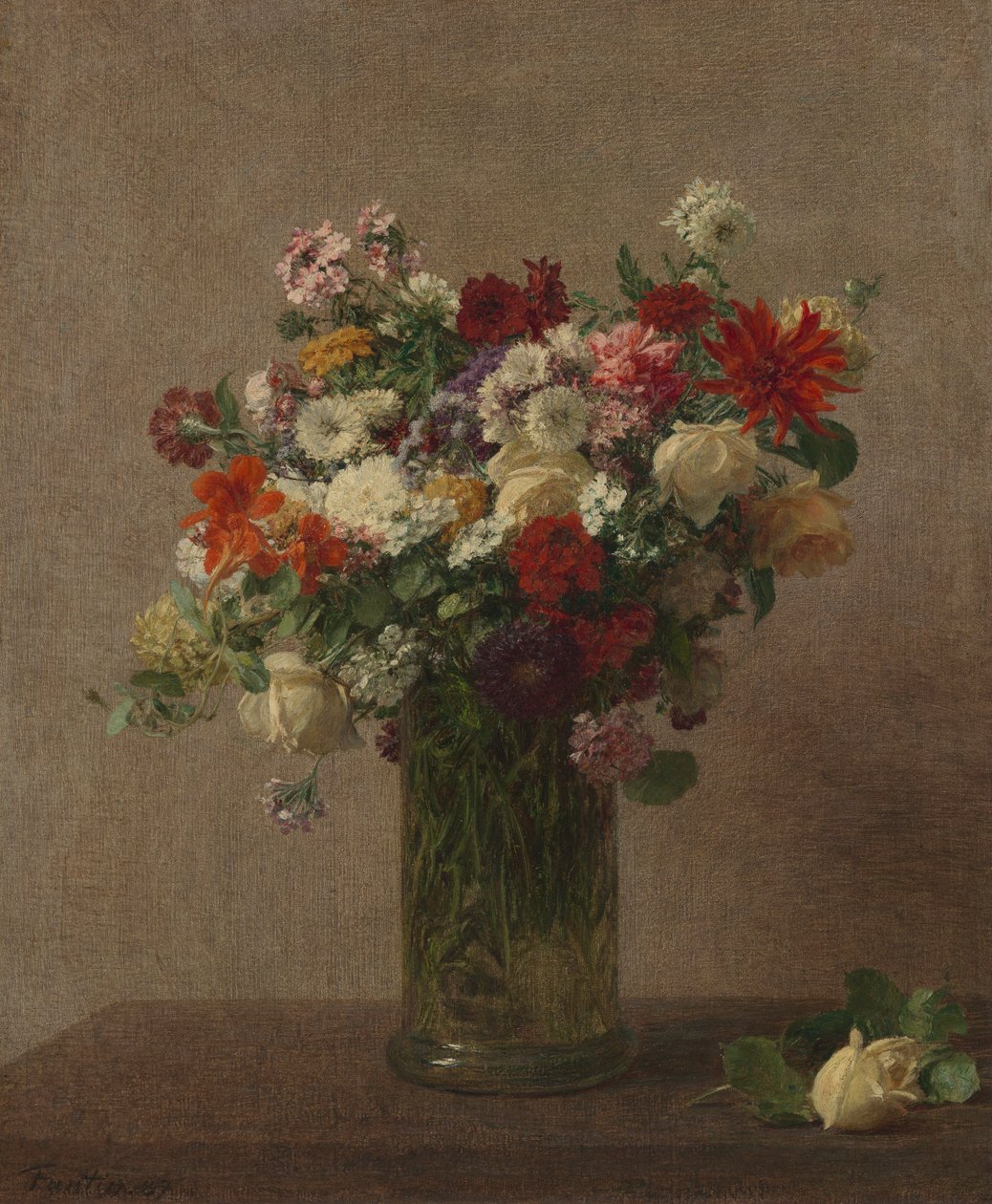 Flores da Normandia de Ignace Henri Jean Fantin Latour