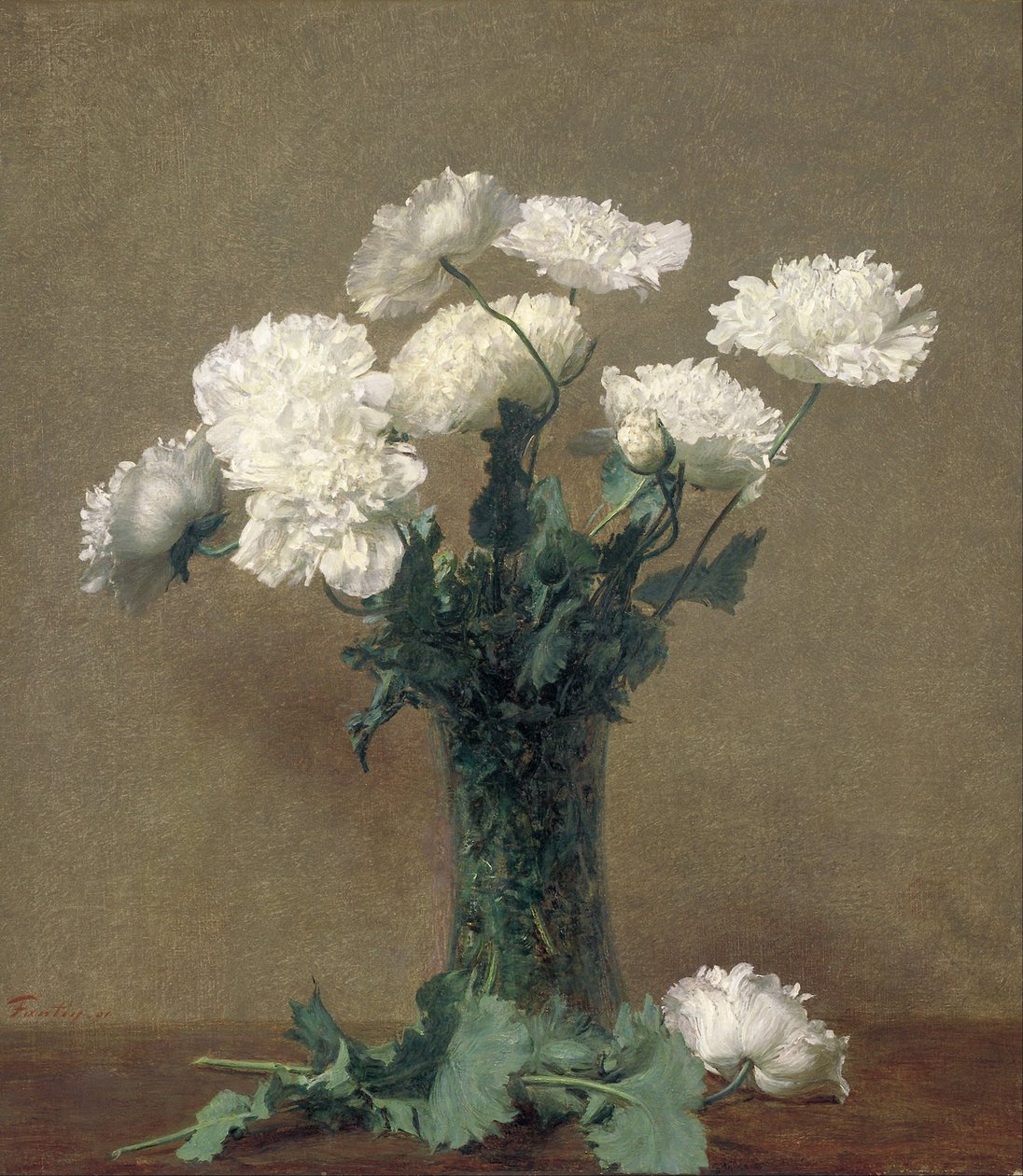 Papoilas de Ignace Henri Jean Fantin Latour