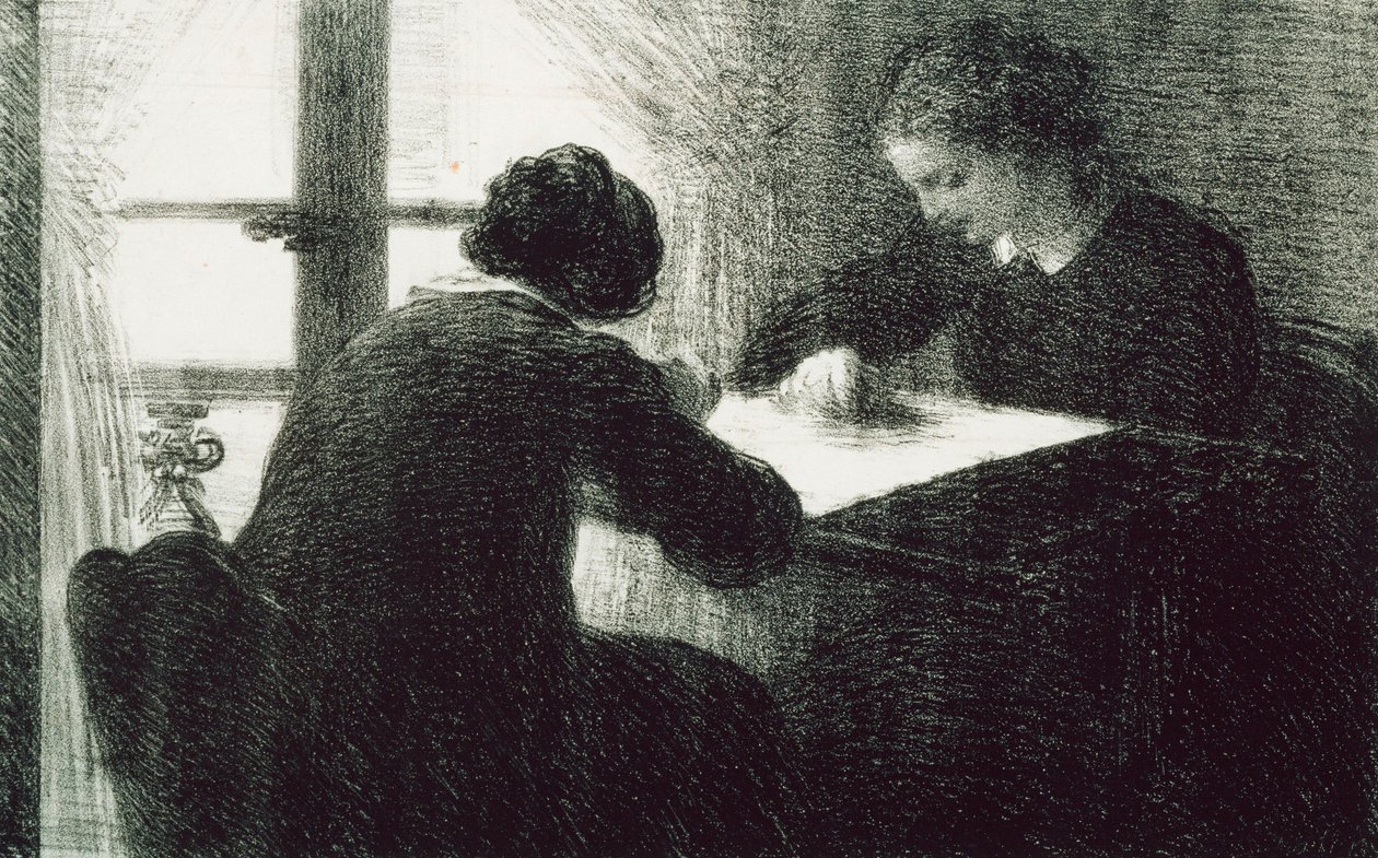 Os bordadores de Ignace Henri Jean Fantin Latour