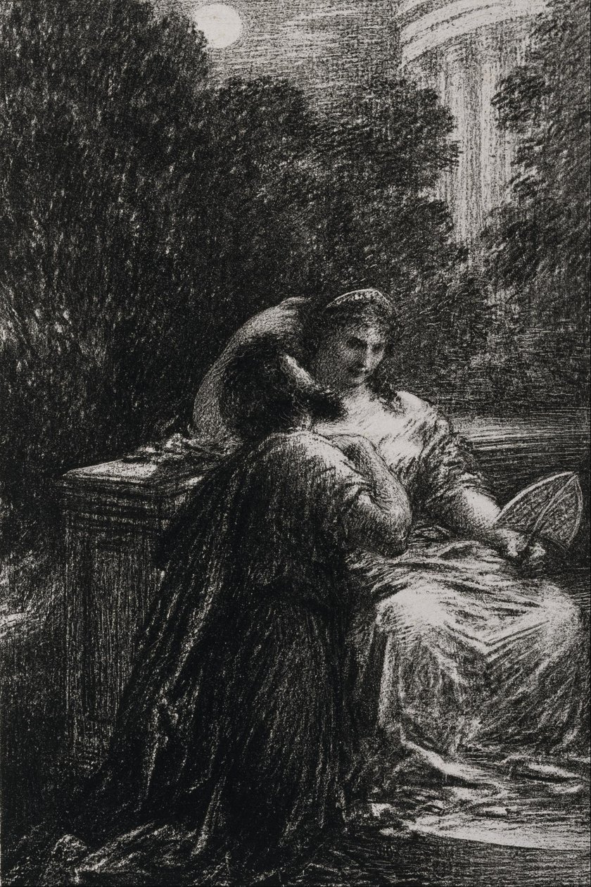 Troianos em Cartago, ato III de Ignace Henri Jean Fantin Latour