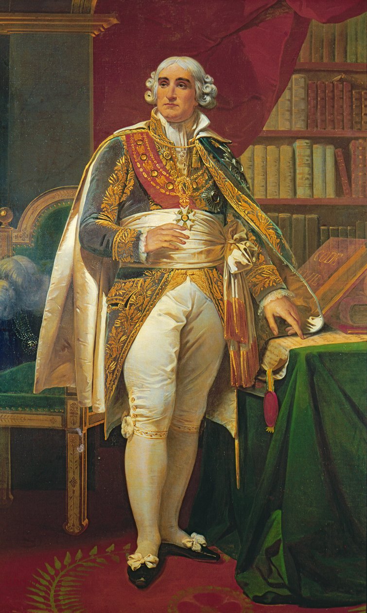 Retrato de Jean-Jacques Regis de Cambaceres (1753-1824) de Henri Frederic Schopin